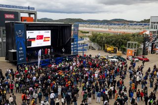 Podium (l-r) #4 - Germany – Finn Wiebelhaus - Mercedes-AMG GT3 EVO,  #53 - Turkiye - Ayhancan Guven - Porsche 911 GT3 R,  #12 - Spain - Daniel Juncadella  Pérez-Sala - Mercedes-AMG GT3 EVO
 | SRO / JEP