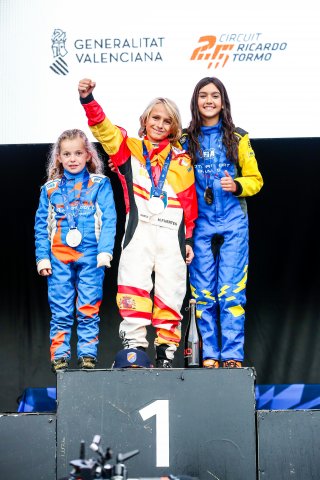 Netherlands – Merel Hoogstra – Cross Car Mini, Spain – Hugo Fuertes – Cross Car Mini, Canada – Ava Cabral – Cross Car Mini
 | JEP/SRO  