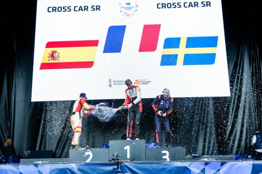 #39 – Spain – Ivan Pina - Cross Car Sr, #14 – France - David Méat - Cross Car Sr, #24 – Sweden - Sebastian Enholm - Cross Car Sr
