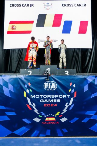 #127 – Spain – Diego Martinez – Cross Car Jr, #131 – Belgium – Lucas Cartelle – Cross Car Jr, #104 – France - Sacha - Dayot – Cross Car Jr
 | JEP/SRO  