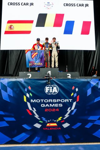 #127 – Spain – Diego Martinez – Cross Car Jr, #131 – Belgium – Lucas Cartelle – Cross Car Jr, #104 – France - Sacha - Dayot – Cross Car Jr
 | JEP/SRO  