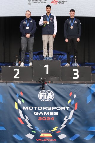 FIA Motorsport Games - Esports GT Podium, #6 - Germany - Niklas Houben - Esports GT, #17 - Brazil - Igor De Oliveira Rodrigues - Esports GT, #19 - Czeckia - Vojtech Fiala - Esports GT
 | SRO / JEP