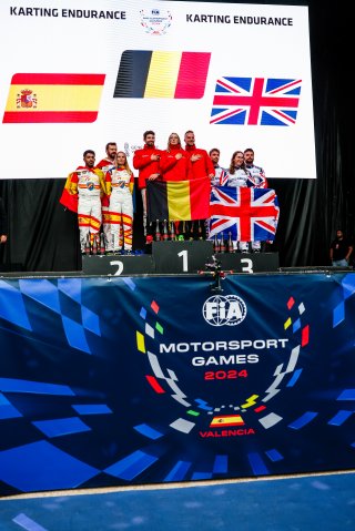 #7 – Spain - Belen Garcia Espinar - German Sanchez Flor - Jose M. Perez Aicart - Karting Endurance, #4 – Belgium - Justine Strauven - Maxime Orion - Maverick Dessy - Karting Endurance, #9 – UK -  Jack O'Neill - Andrew O'Neill - Rhianna Purcocks - Karting  | JEP/SRO  