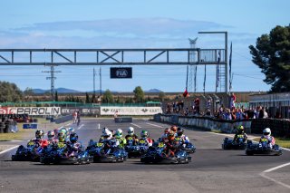 Start of the Race - #14 – Israel - Yam Pinto - Eva Gralnik – Evyatar Narov - Karting Endurance leads
 | SRO / JEP