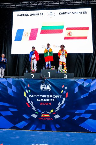 #1 – Andorra – Alex Machado – Karting Sprint Sr, #22 – Lithuania – Markas Silkunas - Karting Sprint Sr, #11 – Spain – Ruben Moya Lopez - Karting Sprint Sr
 | JEP/SRO  