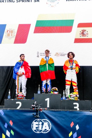 #1 – Andorra – Alex Machado – Karting Sprint Sr, #22 – Lithuania – Markas Silkunas - Karting Sprint Sr, #11 – Spain – Ruben Moya Lopez - Karting Sprint Sr
 | JEP/SRO  