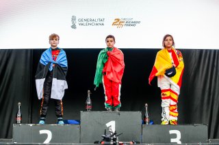 #112 – Estonia – Bennet Korjus - Karting Mini, #132 – Portugal - Xavier Lázaro  - Karting Mini, #111 -  Spain - Nuvola	Morales Mendez - Karting Mini
 | JEP/SRO  