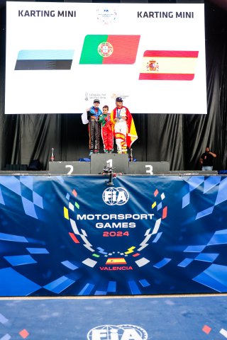 #112 – Estonia – Bennet Korjus - Karting Mini, #132 – Portugal - Xavier Lázaro  - Karting Mini, #111 -  Spain - Nuvola	Morales Mendez - Karting Mini
 | JEP/SRO  