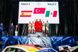 #2 Spain - Alejandro Cachon - Borja Rozada - Toyota GR Yaris, #1 Turkiye - Ali Turkkan - Burak Erdener - Ford FIesta, #5 Mexico - Alejandro Mauro Sanchez - Adrian Perez - Skoda Fabia R5
 | JEP/SRO  